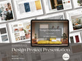 Interior Design Concept Design Presentation Template with Moodboards, Shopping Lists and Material Selection Canva