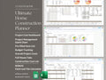 Ultimate Home Construction Renovation Remodel Custom Build, Excel, Google Sheets, Project Management - Gantt - Spreadsheet - Finishes Spec